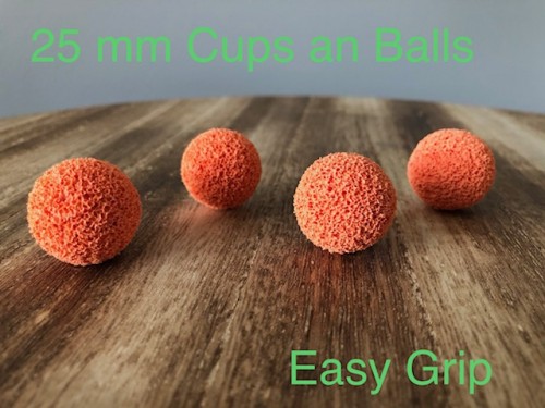 EASY GRIPS BALLS 25 MM FOR CUPS AND BALLS