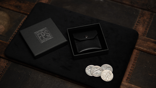 FPS Coin Wallet Black with Gimmicks and Online Instructions by Magic Firm