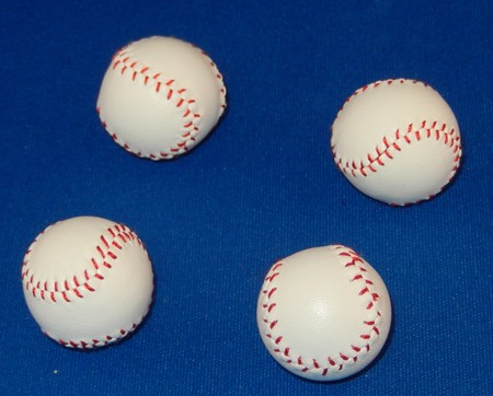 Cups And Balls Baseballs White/Red Stitching By Leo Smetsers