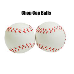 Chop Cup Balls Large White Leather (Set of 2) by Leo Smetsers