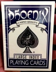 PHOENIX LARGE INDEX BLUE PLAYING CARDS