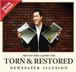 Torn and Restored Newspaper Illusion - DVD