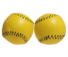 2 CHOP CUP BALLS YELLOW LARGE